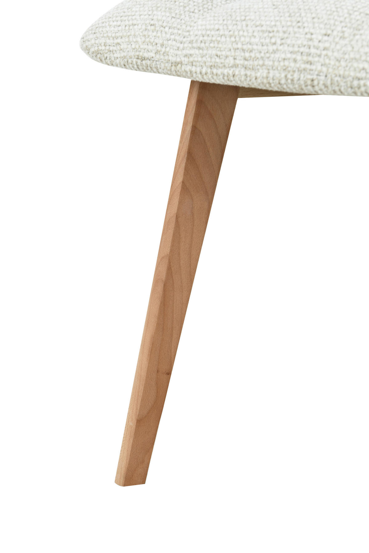 STUHL  Stoffauswahl Leinenoptik  - Beige/Naturfarben, Design, Holz/Textil (45/89/53cm) - Carryhome