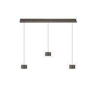 LED-HÄNGELEUCHTE MIKA 110/11/30-180 cm   - Bronzefarben, Design, Metall (110/11/30-180cm) - elements by BANKAMP
