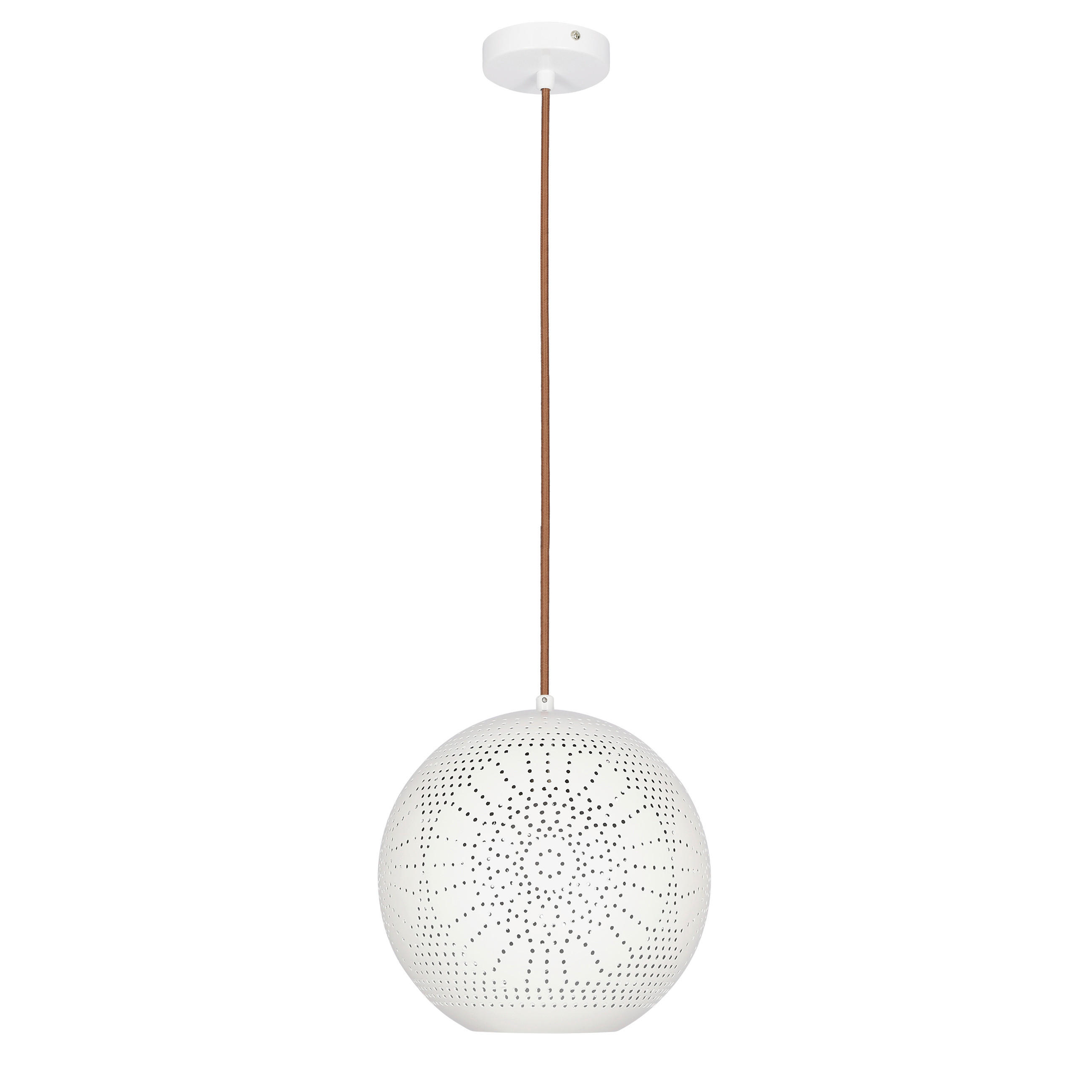 PENDELLEUCHTE 25/125 cm  - Weiß, Design, Metall (25/125cm)