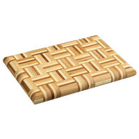 SCHNEIDEBRETT    35/25/3.5 cm  - Hellbraun/Dunkelbraun, Basics, Naturmaterialien (35/25/3.5cm) - Kesper