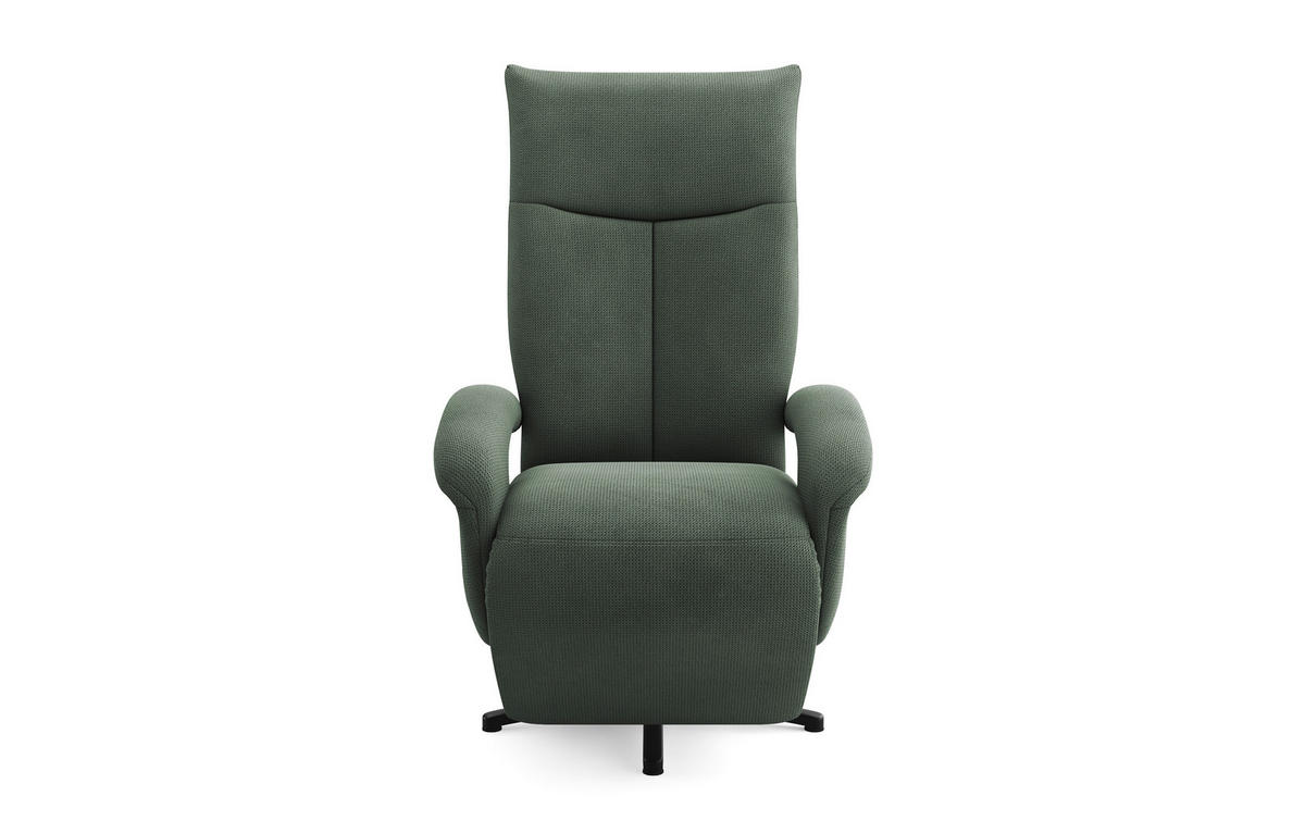 SESSEL in Flachgewebe Grün  - Schwarz/Grün, KONVENTIONELL, Textil/Metall (74/112/82cm) - Sit & More