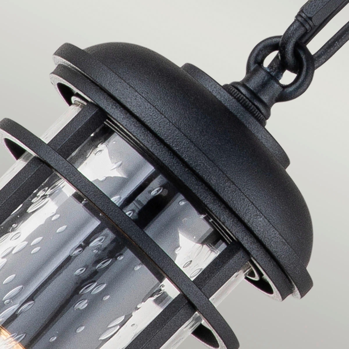 AUSSENHÄNGELEUCHTE - Schwarz, Konventionell, Glas/Metall (12.1/32.5 cm) - Elstead Lighting