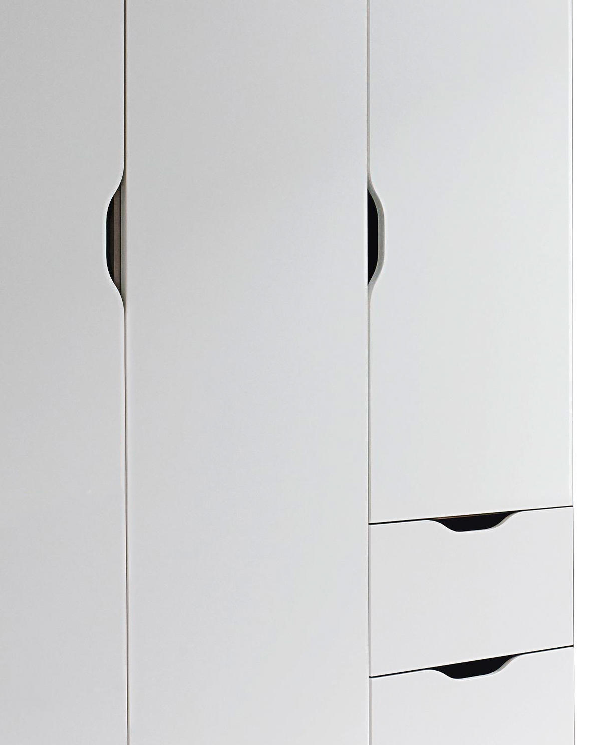 DREHTÜRENSCHRANK 136/197/54 cm 3-türig Weiß, Sonoma Eiche  - Weiß/Sonoma Eiche, MODERN, Holzwerkstoff (136/197/54cm) - Rauch Möbel