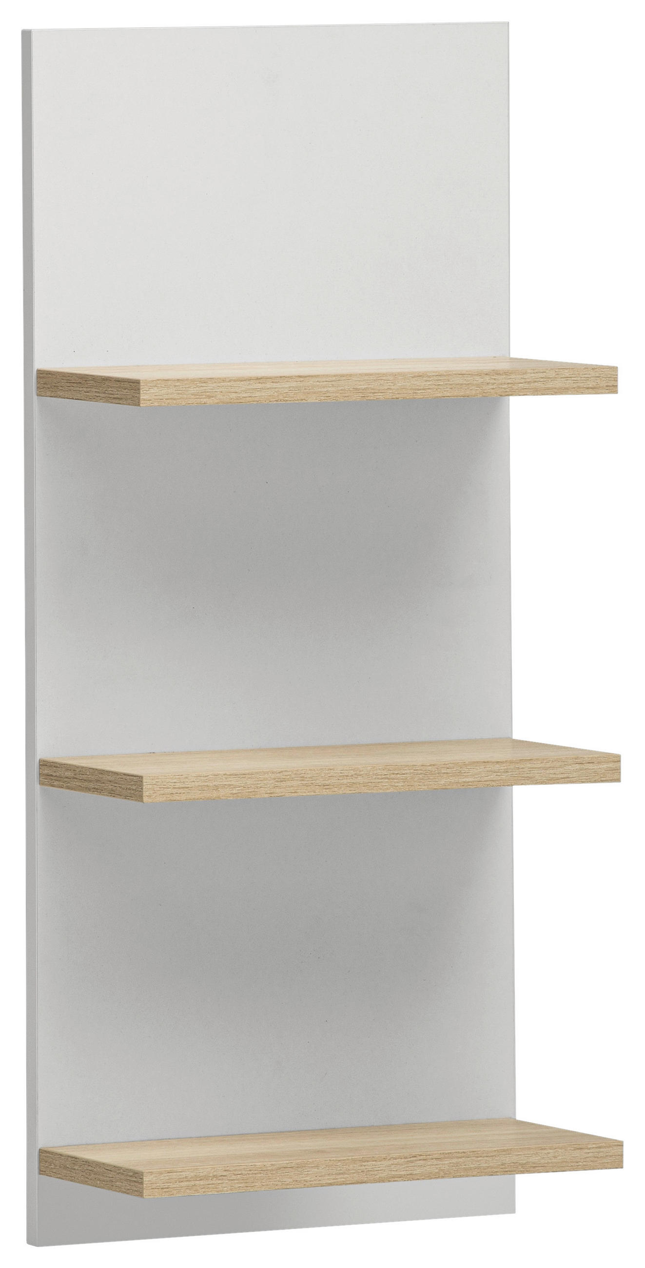 Stylife Badezimmerregal Emmik Weiß, Eiche 30.3x70.2x17.5 cm