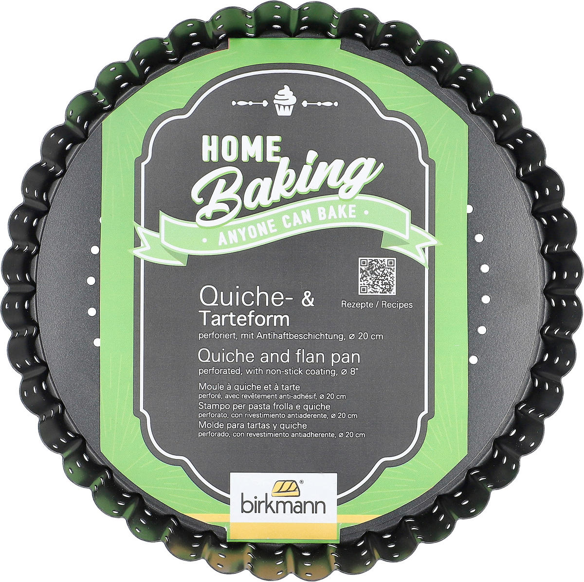 BACKFORMENSET Home Baking  - Schwarz, KONVENTIONELL, Metall - Birkmann