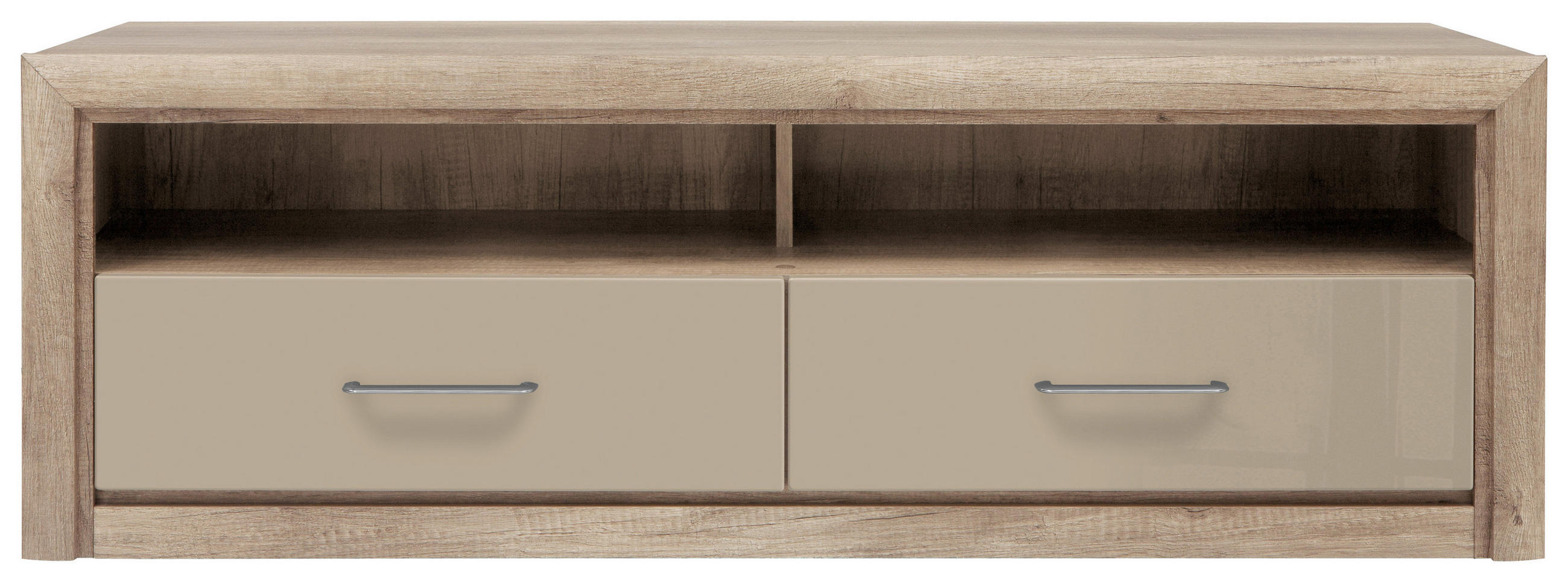 TV-ELEM 143,5/48,5/47,5 cm  - ezüst/fekete, Design, műanyag/faalapú anyag (143,5/48,5/47,5cm) - Venda