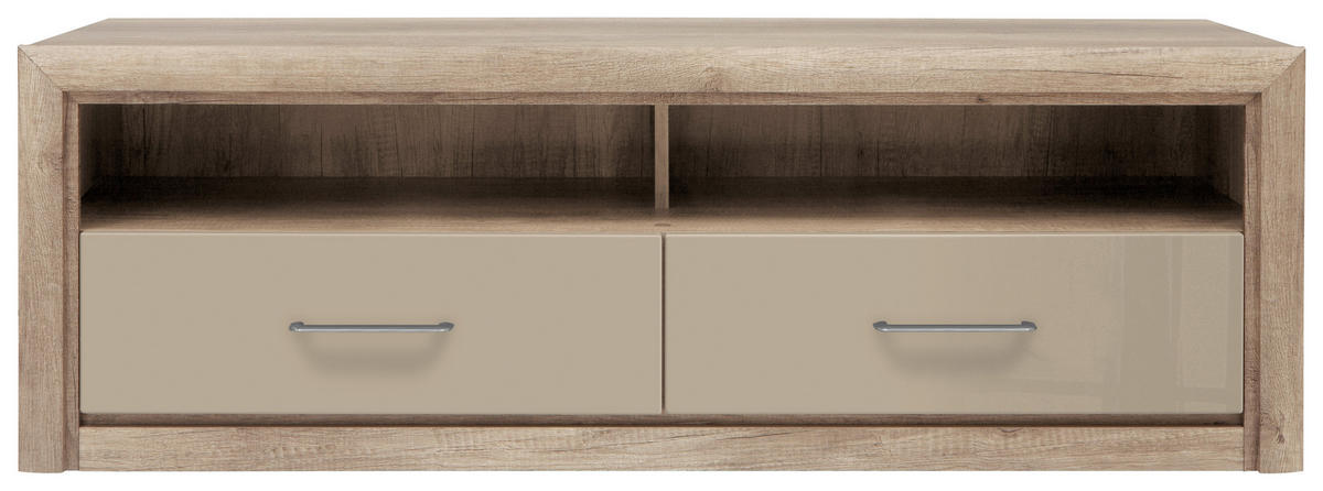 TV-ELEM 143,5/48,5/47,5 cm  - ezüst/fekete, Design, műanyag/faalapú anyag (143,5/48,5/47,5cm) - Venda