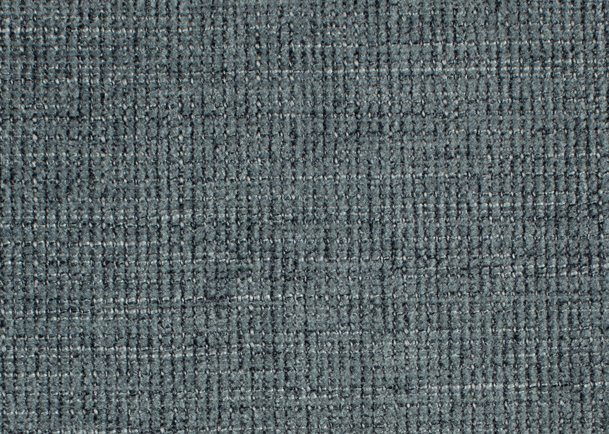 ECKSOFA in Webstoff Blaugrau  - Blaugrau/Schwarz, Design, Textil/Metall (206/256cm) - Beldomo System