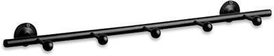 WANDGARDEROBE  in Schwarz  - Schwarz, Design, Metall (72/6/16cm) - Carryhome