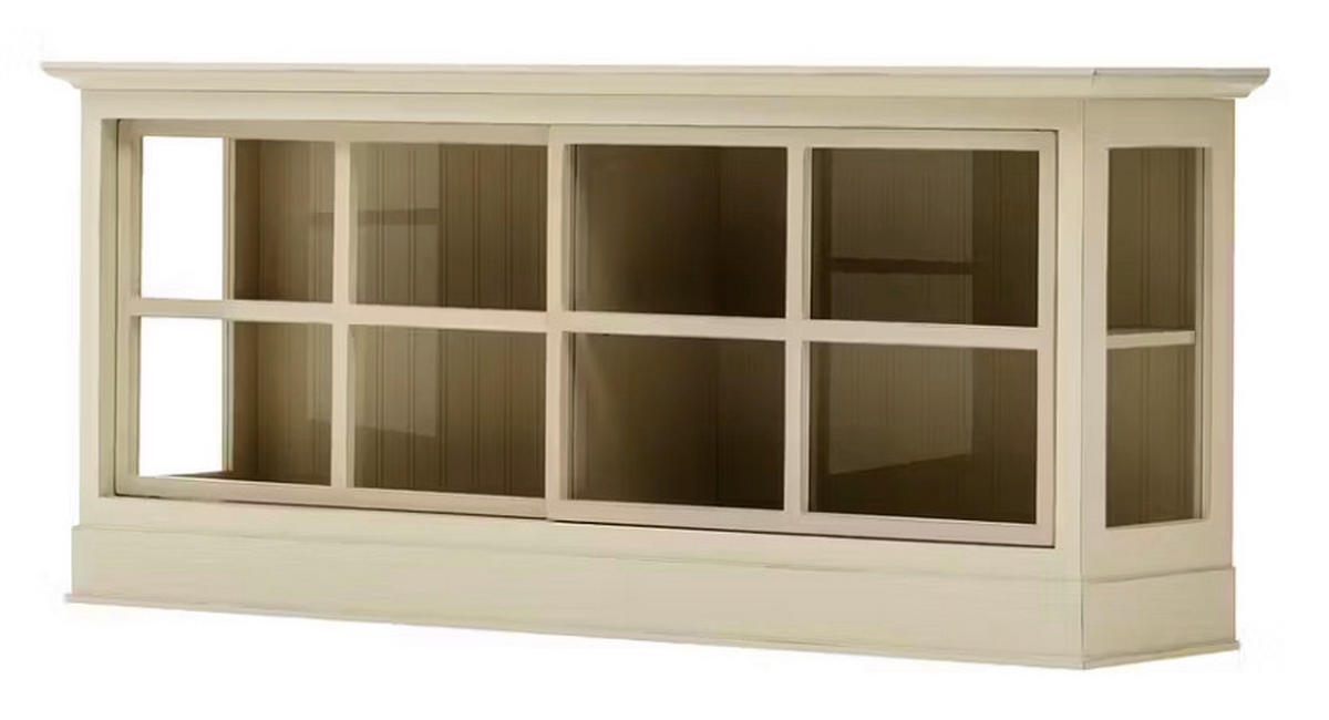 SIDEBOARD UrbanClass  in 190,5/82/49 cm  - Elfenbein, LIFESTYLE, Glas/Holz (190,5/82/49cm) - Livetastic