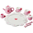 SPIELGESCHIRRSET  - Rosa/Weiß, Basics, Holzwerkstoff (24/9,5cm) - My Baby Lou