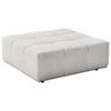 HOCKER in Textil Hellgrau  - Hellgrau/Schwarz, Design, Kunststoff/Textil (107/39/107cm) - Hom`in