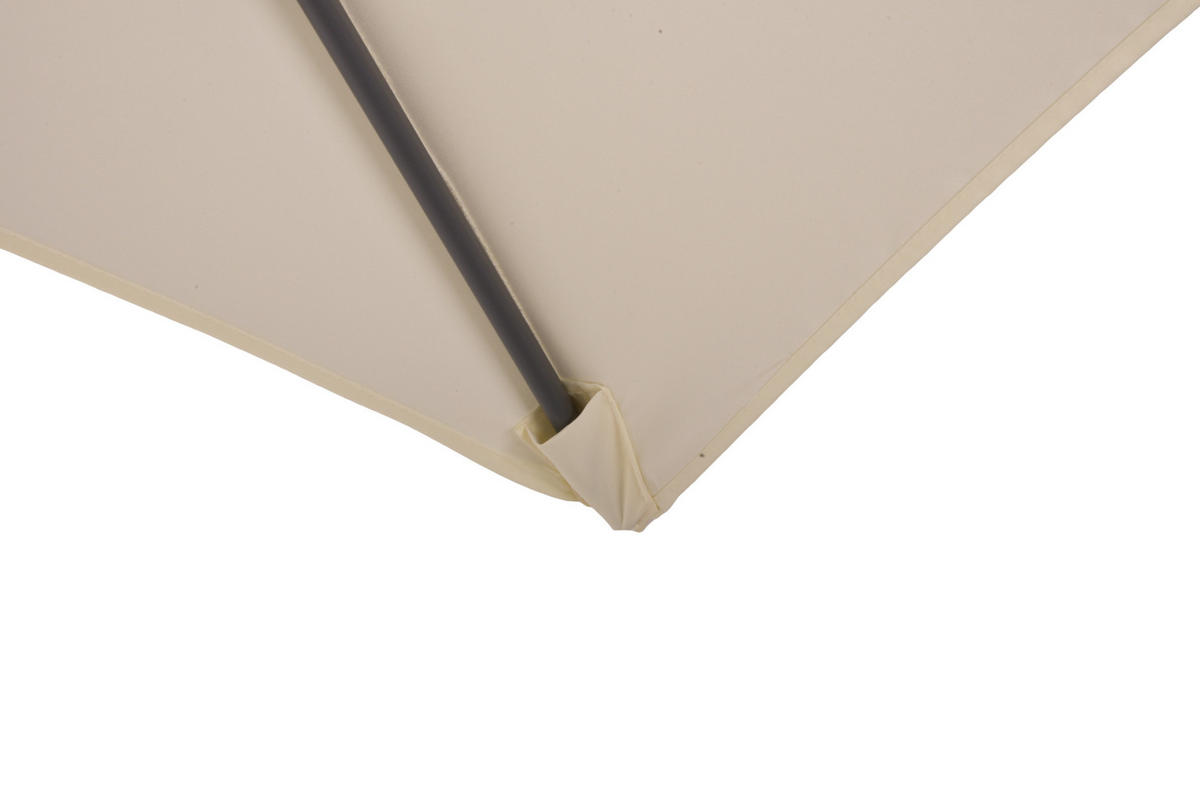 SONNENSCHIRM 250 cm Anthrazit, Creme  - Anthrazit/Creme, MODERN, Textil/Metall (145/243/250cm) - Gardenson