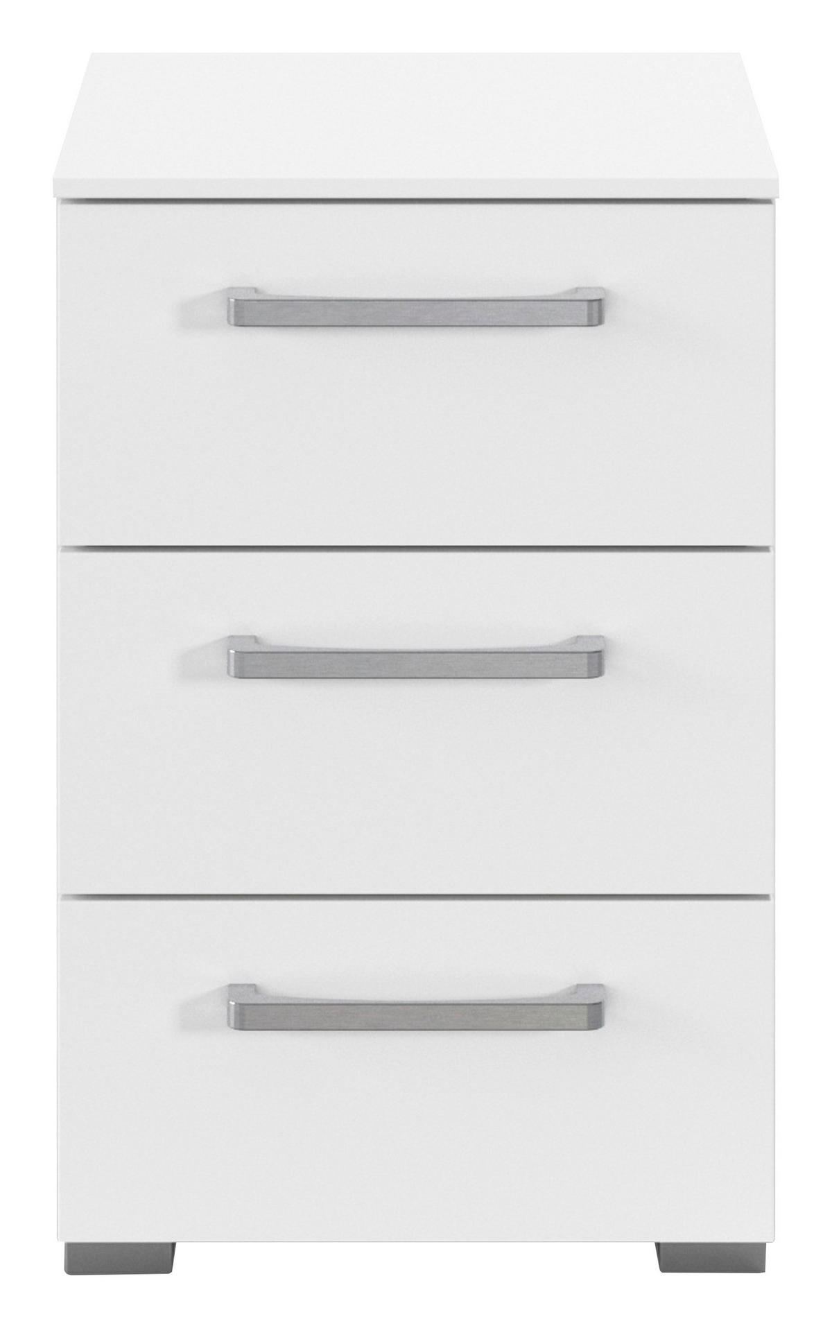 NACHTSCHRANK 40/61/42 cm  - Edelstahlfarben/Alufarben, Basics, Holzwerkstoff/Kunststoff (40/61/42cm) - Xora