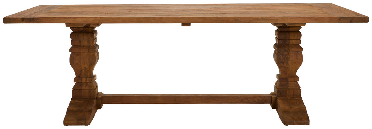ESSTISCH Teakholz massiv rechteckig Naturfarben, Teakfarben  - Naturfarben/Teakfarben, ROMANTIK / LANDHAUS, Holz (240/110/77cm) - Landscape