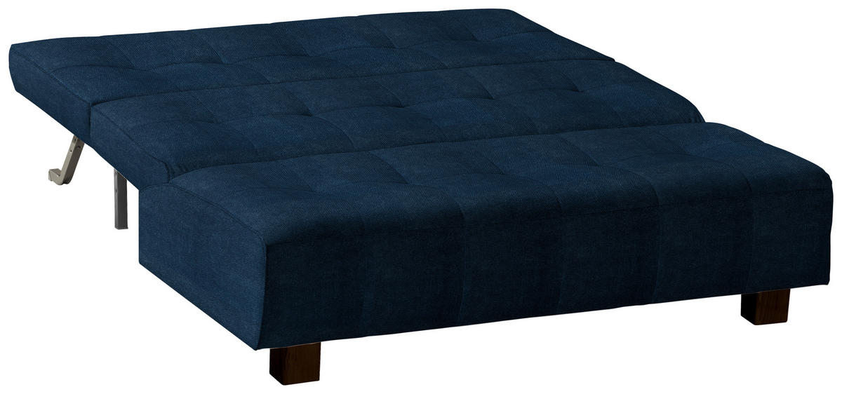 SCHLAFSOFA Dunkelblau  - Schwarz/Dunkelblau, Design, Textil/Metall (165/92/102cm) - Novel