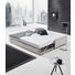 SCHLAFSOFA Chenille Schwarz - Chromfarben/Schwarz, Design, Textil/Metall (212/84/100cm)