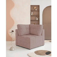 SOFAELEMENT  in Rot  - Rot/Schwarz, Design, Kunststoff/Textil (91/94/91cm) - MID.YOU