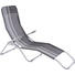 GARTEN-RELAXLIEGE 58/96/145 cm - Silberfarben/Grau, Design, Textil/Metall (58/96/145cm) - Xora GARTEN-RELAXLIEGE 58/96/145 cm - Silberfarben/Grau, Design, Textil/Metall (58/96/145cm) - Xora