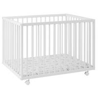DĚTSKÁ OHRÁDKA, 100/75/68 cm - bílá, Basics, dřevo/plast (100/75/68cm) - My Baby Lou