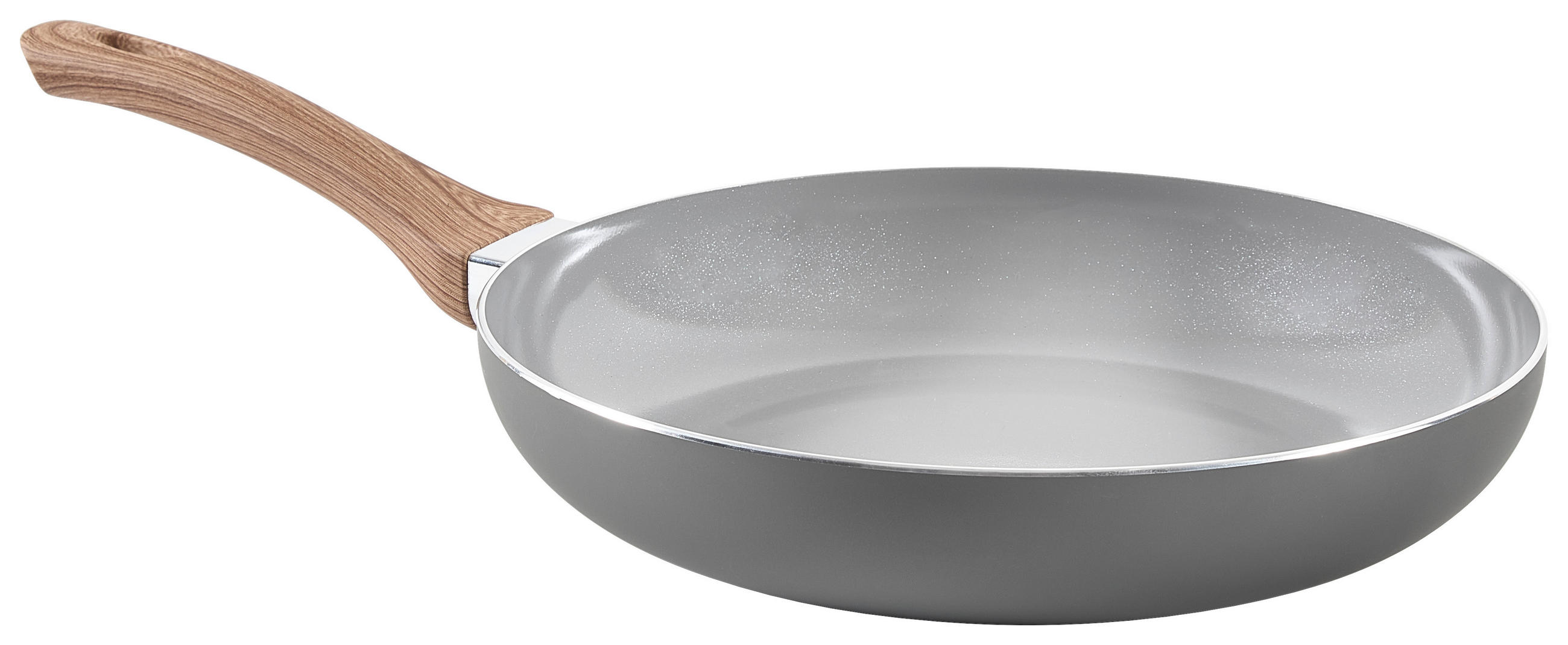 PÁNEV  vrstva z keramiky  28/5,3 cm  - šedá/hnědá, Basics, kov/plast (28/5,3cm) - Homeware Profession.