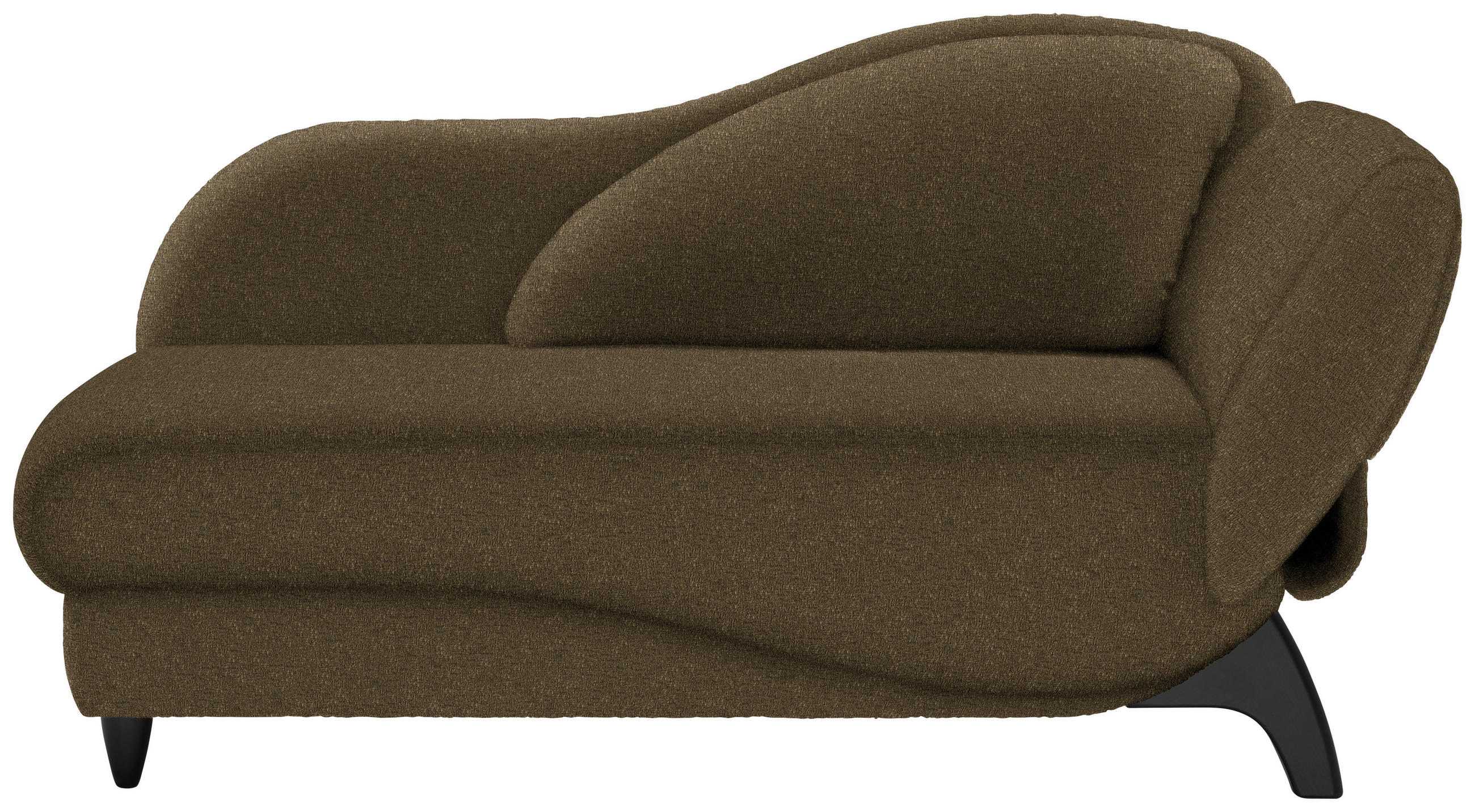 LIEGE  in Webstoff Grün  - Schwarz/Grün, MODERN, Holz/Textil (171-190/87/84cm) - Joka