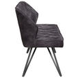 SITZBANK 157/85/59 cm  in Anthrazit, Schwarz  - Anthrazit/Schwarz, Design, Textil/Metall (157/85/59cm) - Carryhome
