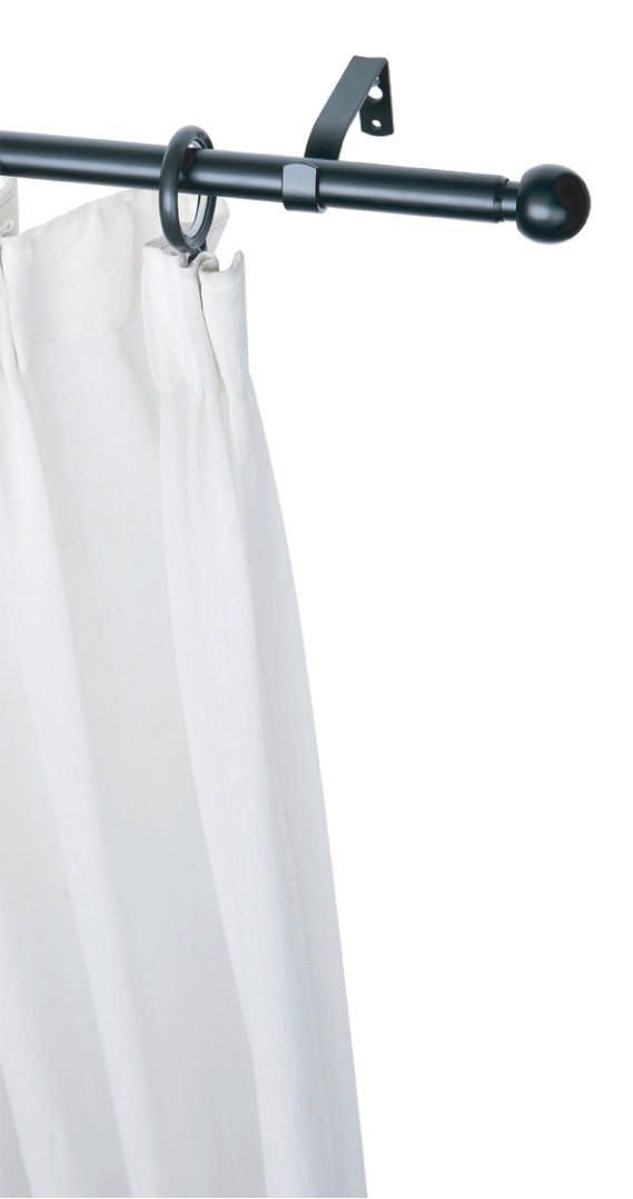 GARNIŠNA SET crna, metal - crna, Osnovno, metal (200-360cm)