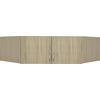 AUFSATZSCHRANK 117/39/52,2 cm   - Eichefarben/Alufarben, Konventionell, Holzwerkstoff/Kunststoff (117/39/52,2cm) - Boxxx