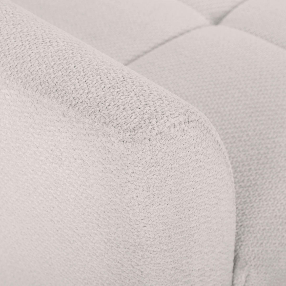 ECKSOFA in Webstoff Weiß  - Buchefarben/Weiß, KONVENTIONELL, Holz/Textil (294/169cm) - Carryhome