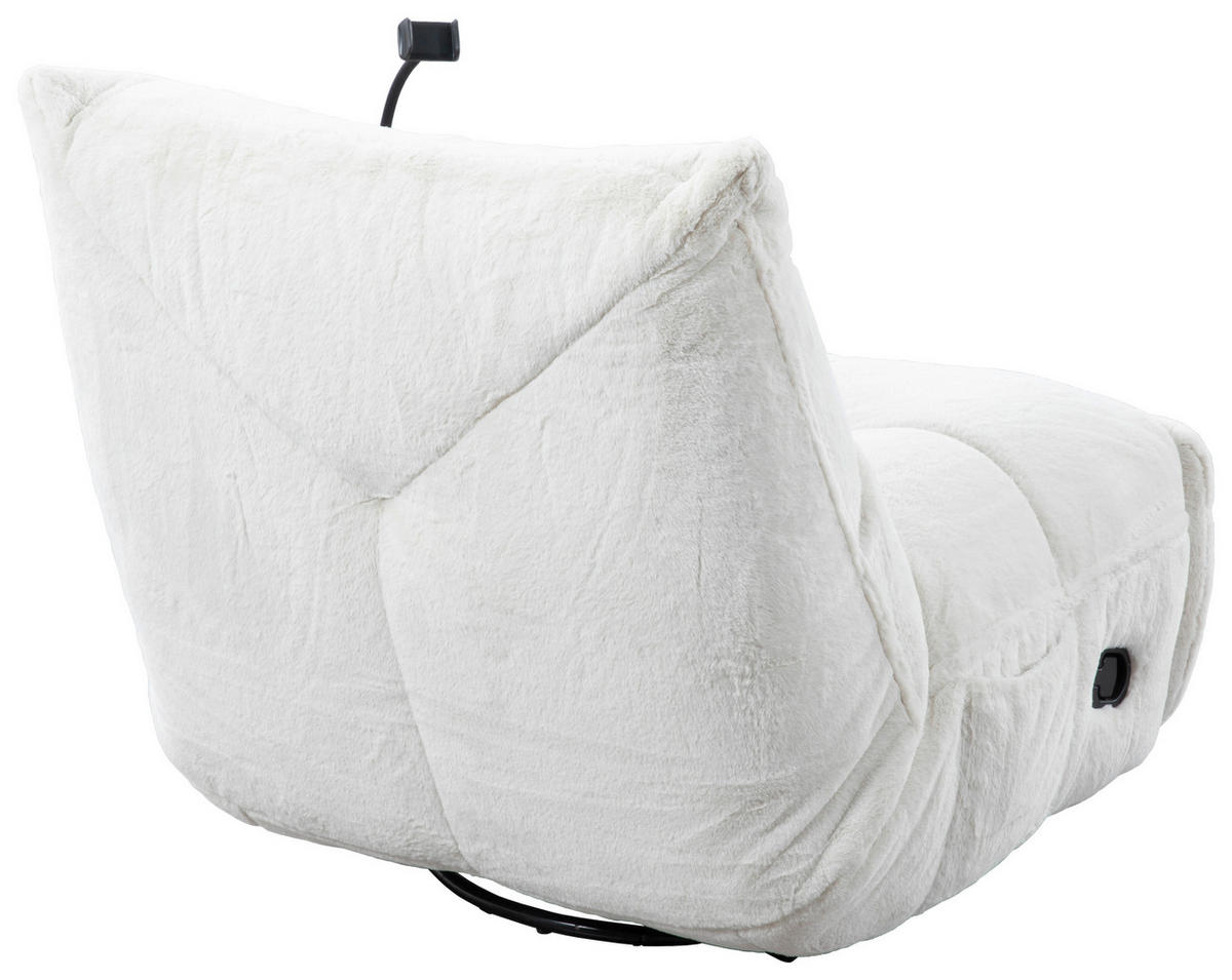 GUNGSTOL i vävt tyg cremefärgad  - svart/cremefärgad, Modern, metall/textil (91,4/92,7/107,9cm) - Livetastic