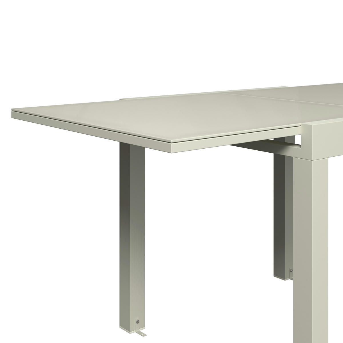 BALKONTISCH  - Beige, MODERN, Glas/Metall (160/80/75/80cm) - Ambia Garden