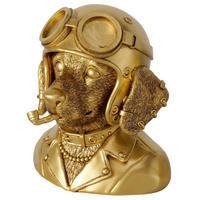 SKULPTUR - Goldfarben, Trend, Kunststoff (21/22/26cm) - Ambia Home