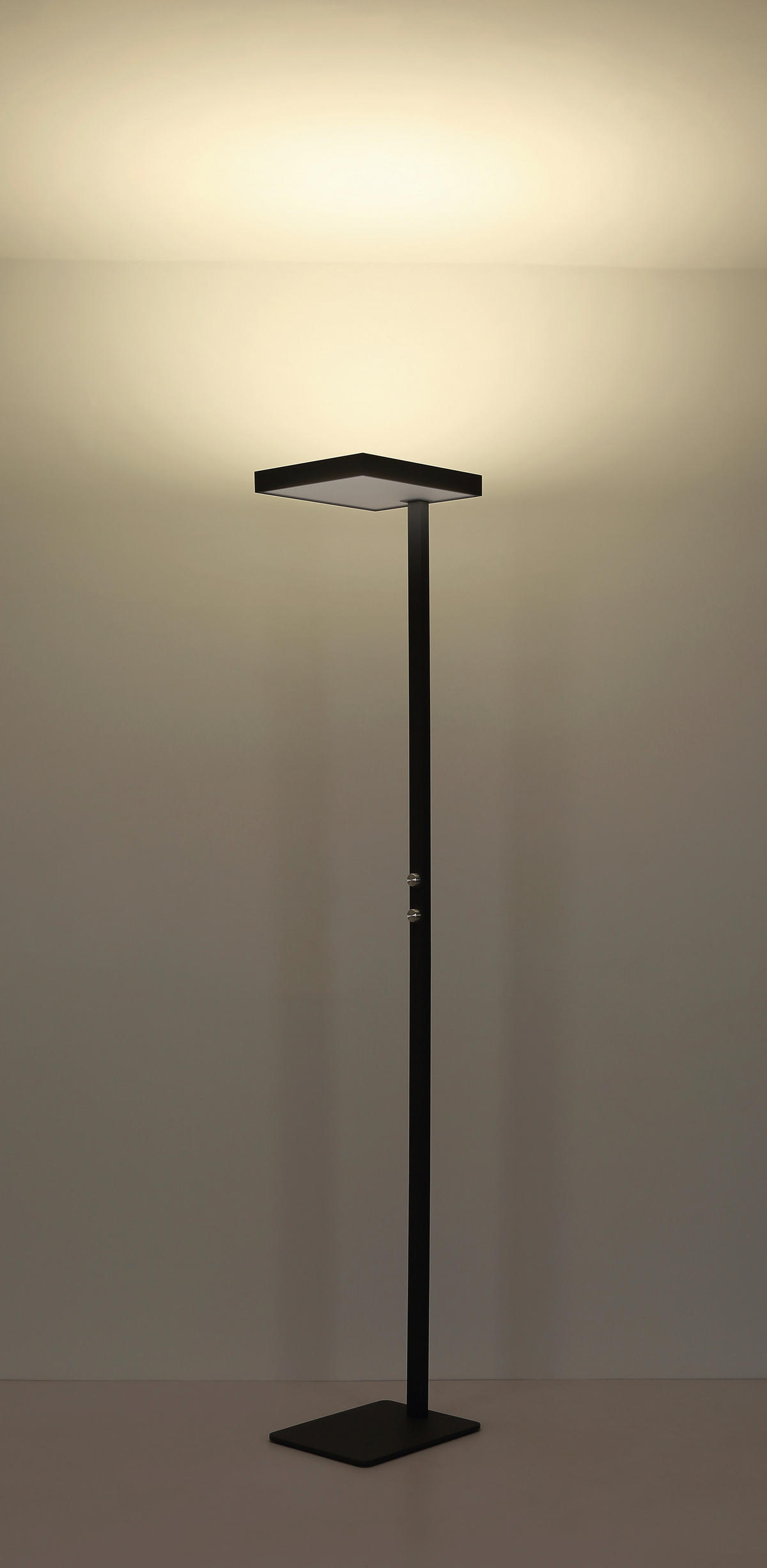 LED-STEHLEUCHTE 40/28/184,8 cm    - Klar/Silberfarben, Design, Kunststoff/Metall (40/28/184,8cm) - Globo