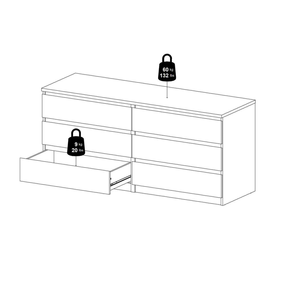 SIDEBOARD  in 153,8/70,1/50 cm  - Kaschmir/Eichefarben, Basics, Holzwerkstoff (153,8/70,1/50cm) - Boxxx