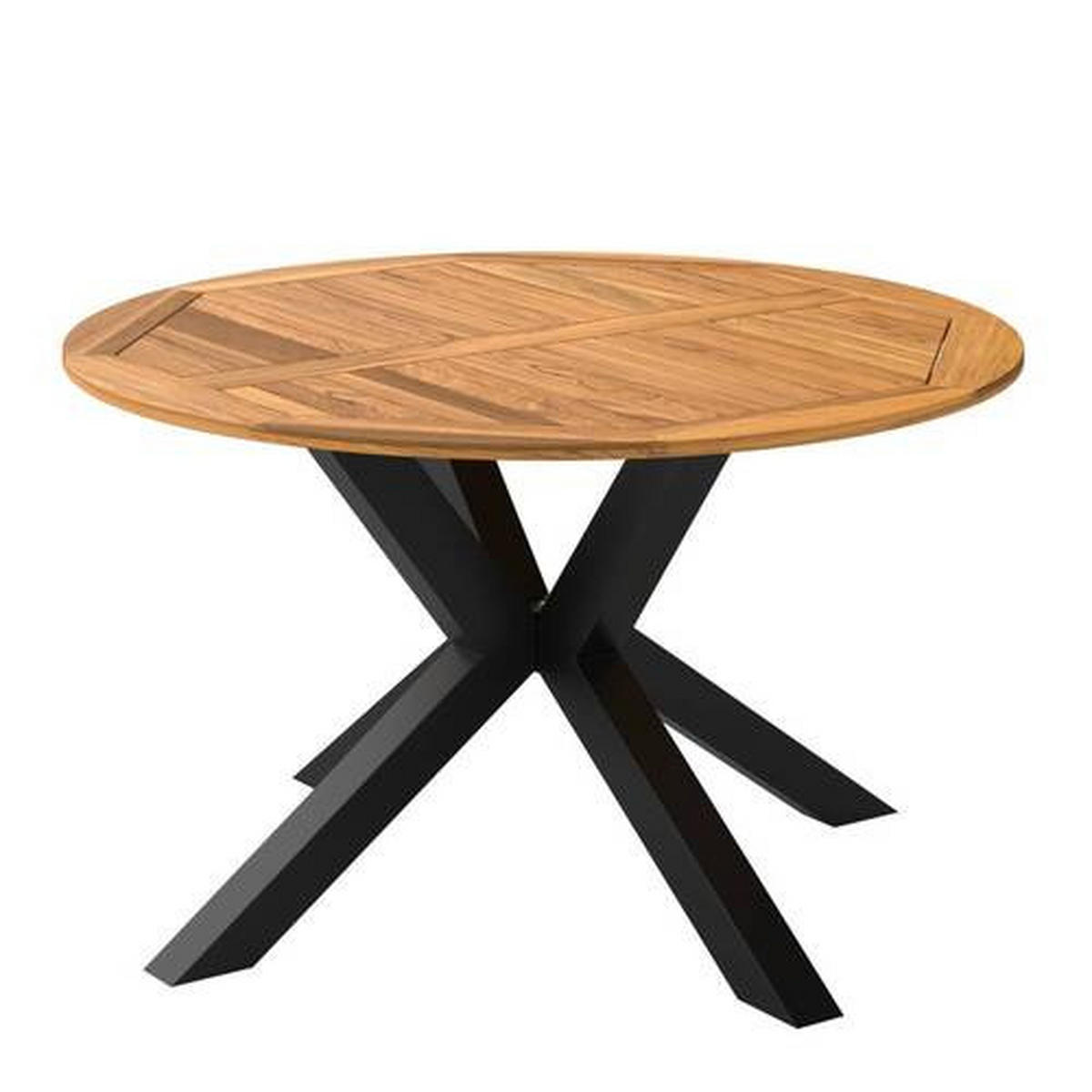 STOL VRTNI     crna, boje bagrema  drvo, metal  - boje bagrema/crna, Basics, drvo/metal (130/75/130cm) - Ambia Garden