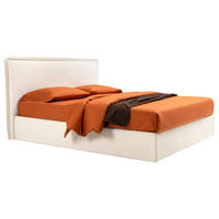 POLSTERBETT 180/200 cm,  in Creme, gepolstertes Kopfteil, Lattenrost, Bettkasten,  - Silberfarben/Creme, Design, Holz/Kunststoff (180/200cm) - Milino
