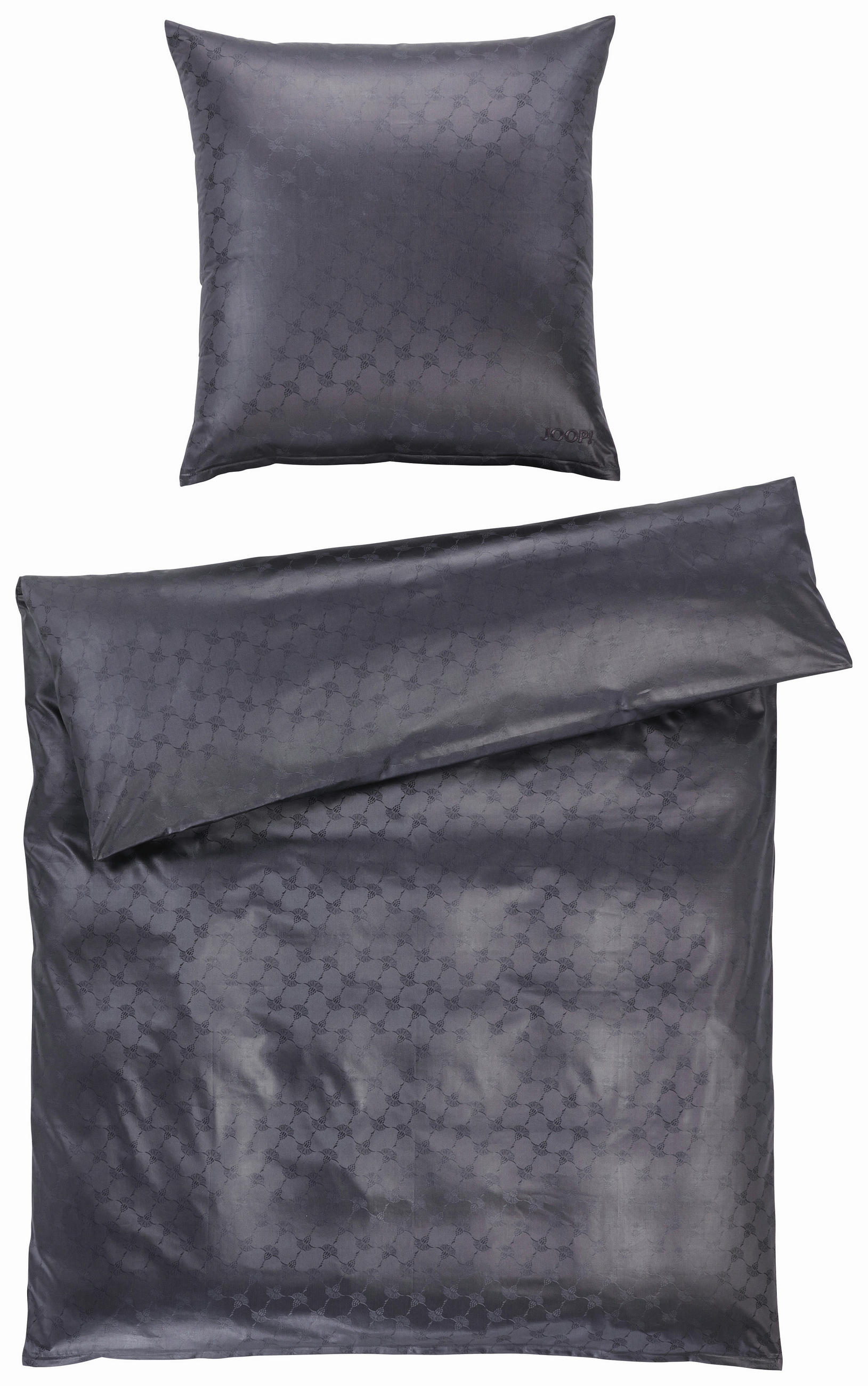 BETTWÄSCHE Jacquard 135/200 cm  - Anthrazit, Basics, Textil (135/200cm) - Joop!