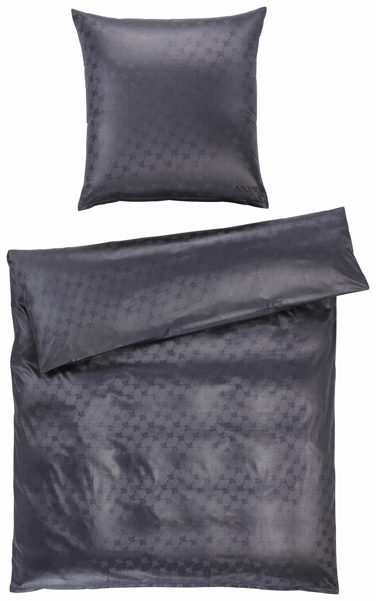 BETTWÄSCHE Jacquard 135/200 cm  - Anthrazit, Basics, Textil (135/200cm) - Joop!