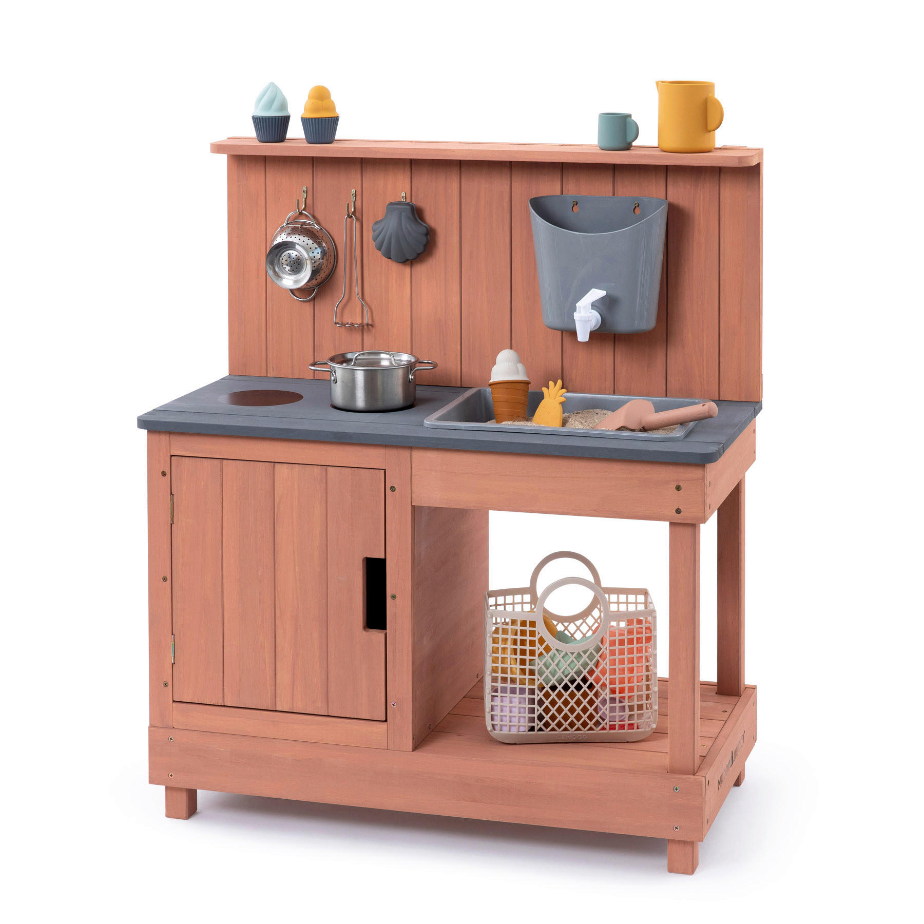 MATSCHKÜCHE Holz Altrosa  - Altrosa, Basics, Holz (80/40/90cm) - MUDDY BUDDY