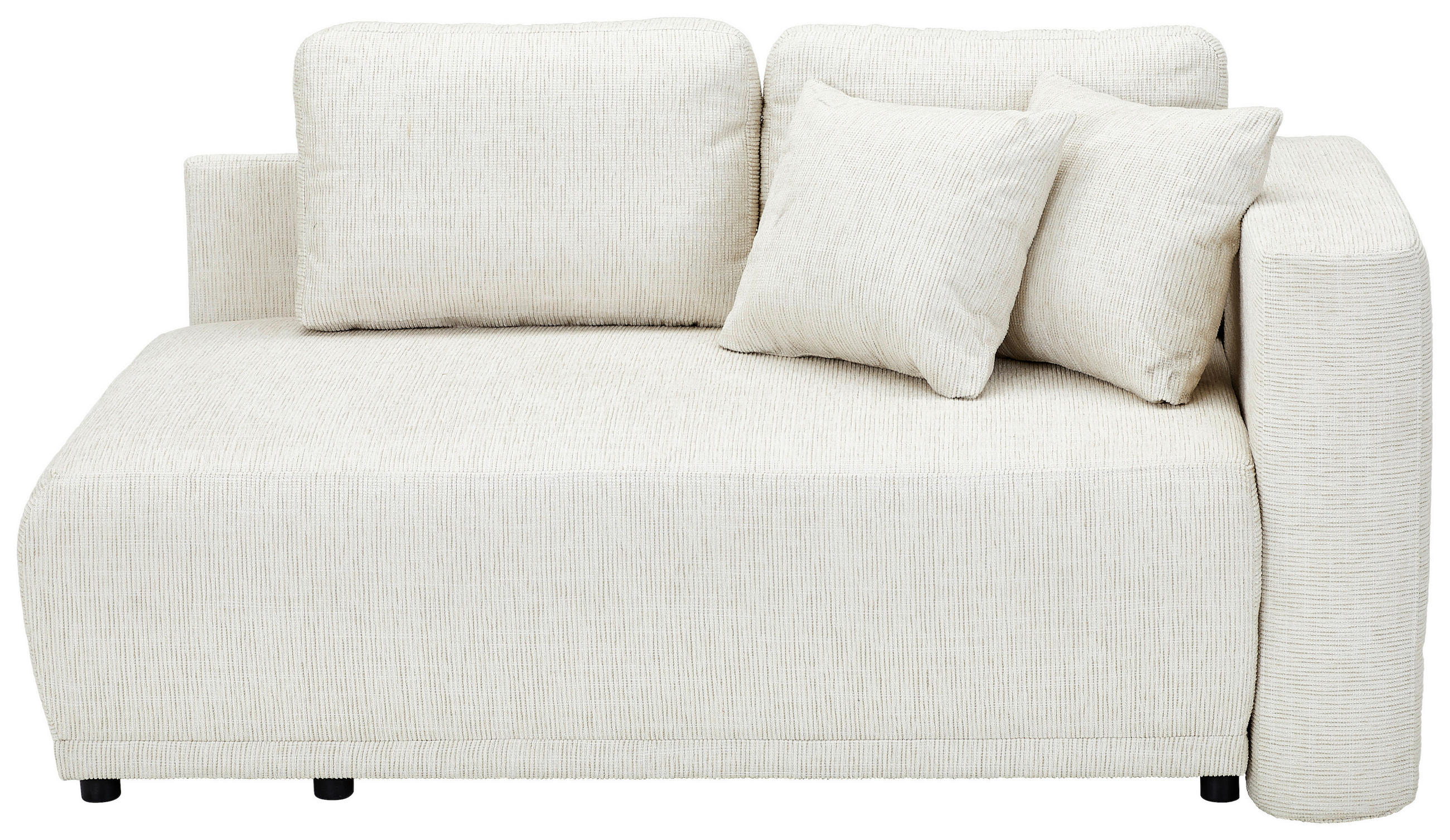 CHAISELONGUE Chenille Sandfarben  - Sandfarben/Schwarz, KONVENTIONELL, Kunststoff/Textil (171/73/93cm) - Carryhome