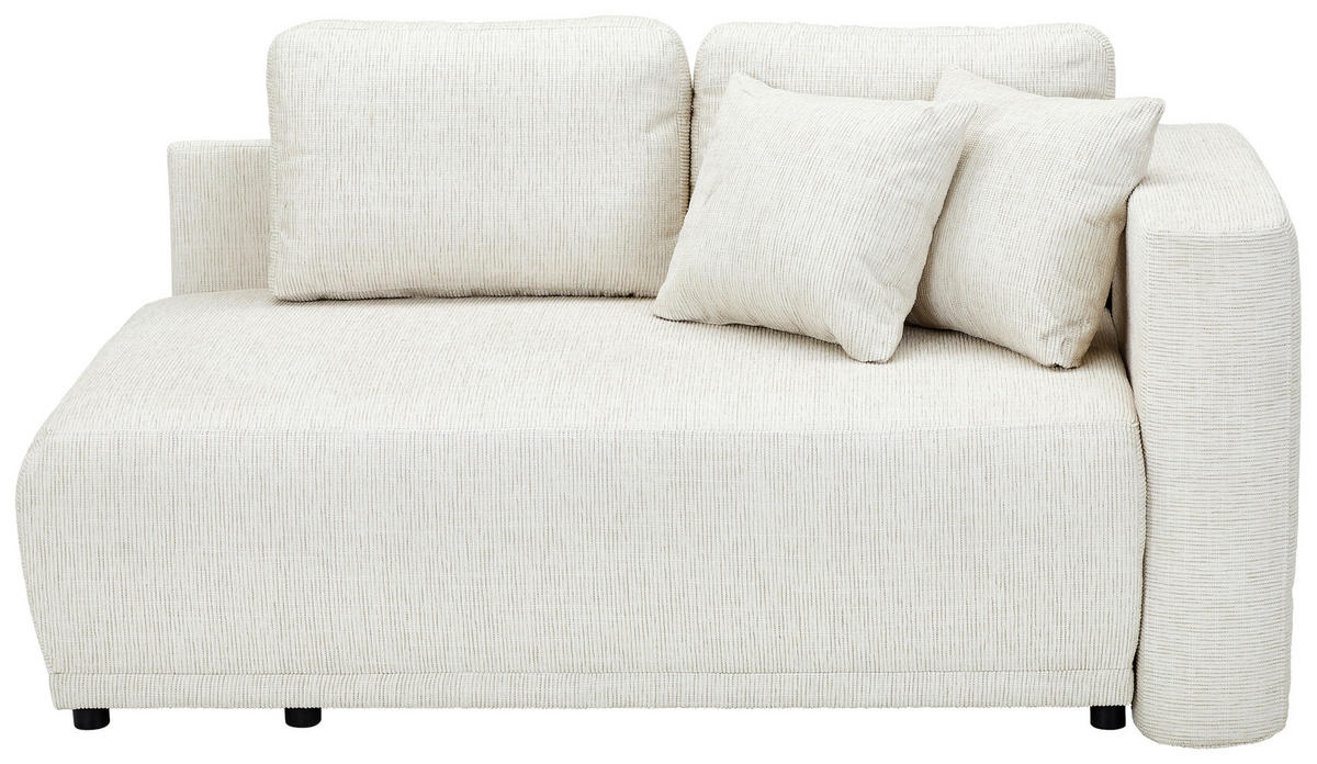 CHAISELONGUE Chenille Sandfarben  - Sandfarben/Schwarz, KONVENTIONELL, Kunststoff/Textil (171/73/93cm) - Carryhome