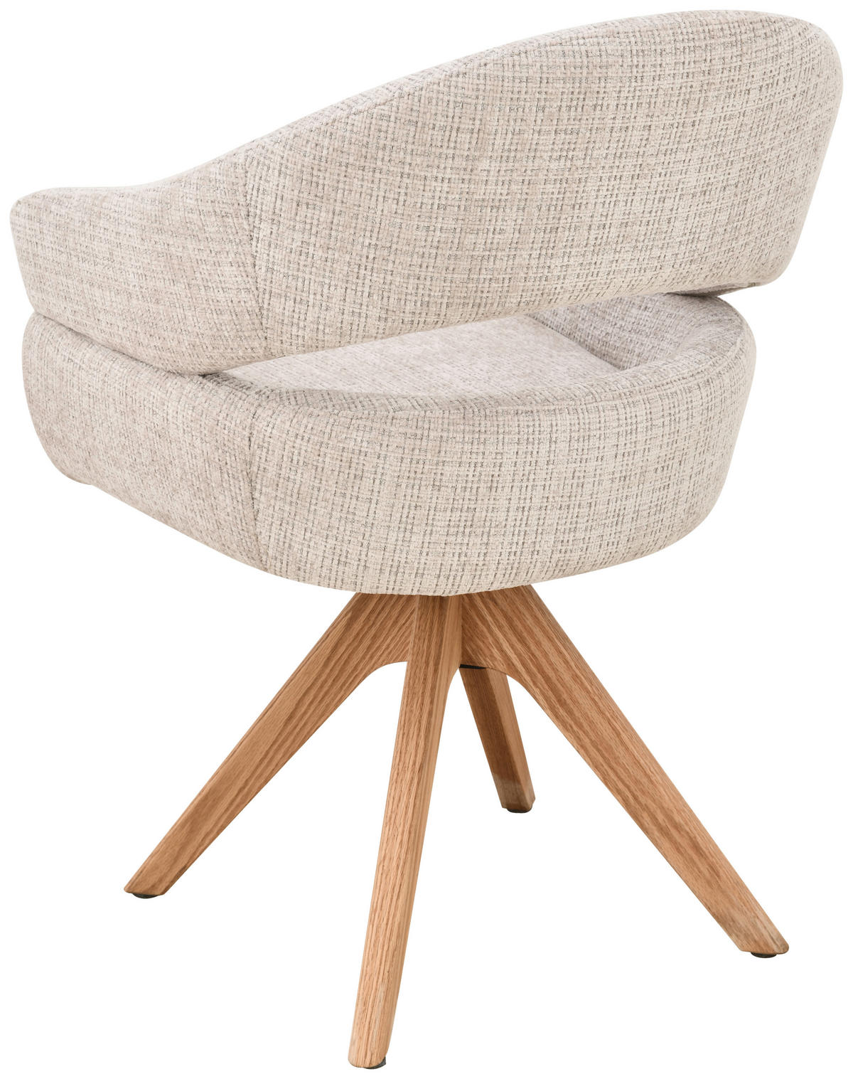 ARMLEHNSTUHL in Holz, Textil Eichefarben, Beige  - Eichefarben/Beige, MODERN, Holz/Textil (58/85/62cm) - Livetastic