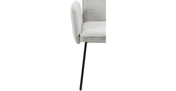 ARMLEHNSTUHL  inklusive Armlehnen Webstoff  - Beige/Schwarz, Design, Textil/Metall (59/87,5/64,5cm) - Carryhome