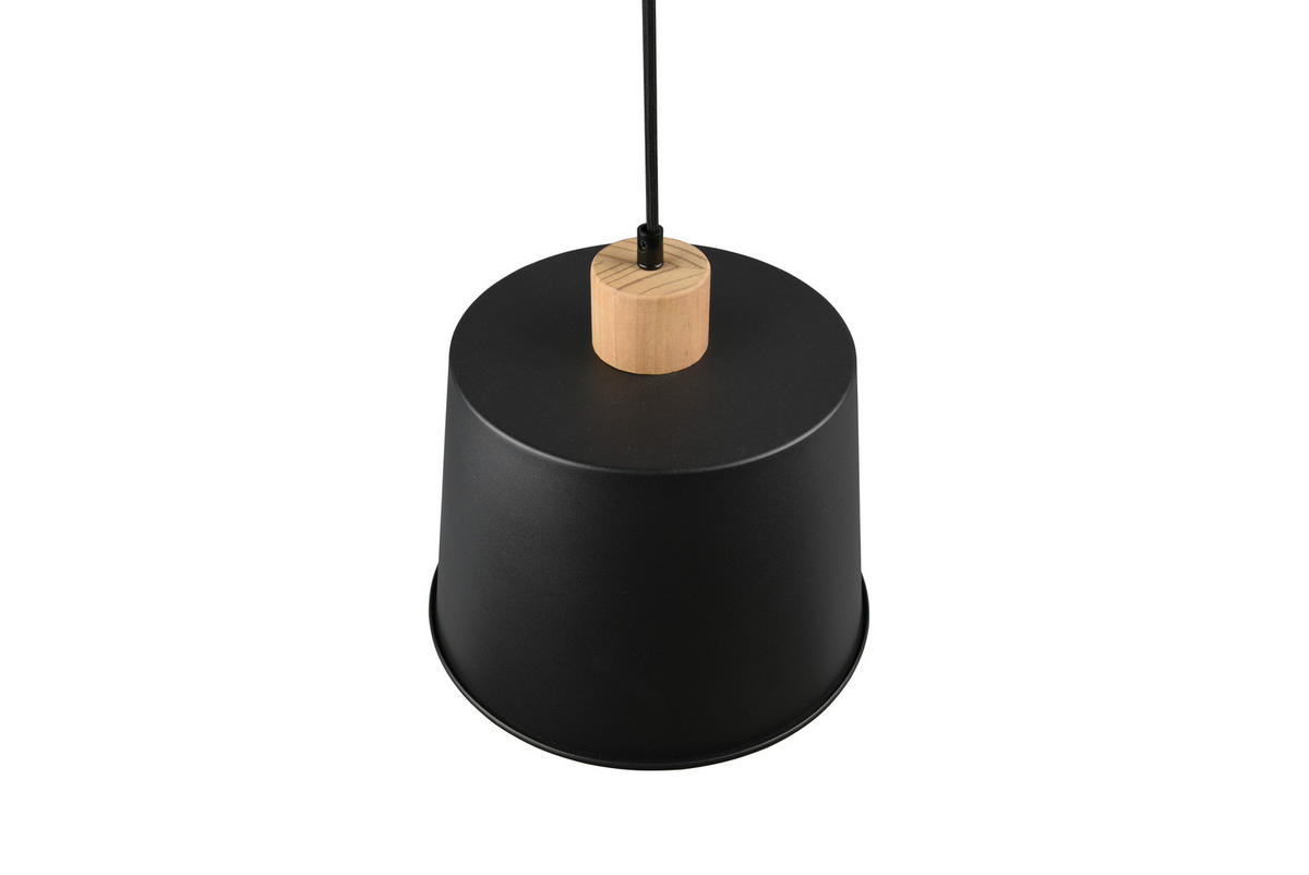 PENDELLAMPA Harris 18/150 cm  - svart/guldfärgad, Modern, metall/trä (18/150cm) - Trio Leuchten
