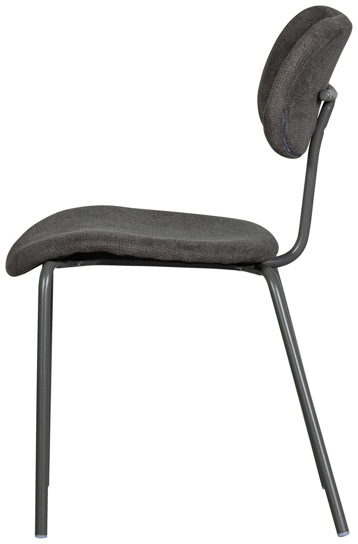 STUHL-SET 2 Stück  in Eisen gerippt  - Schwarz/Braun, MODERN, Textil/Metall (54/78/45cm) - Livetastic