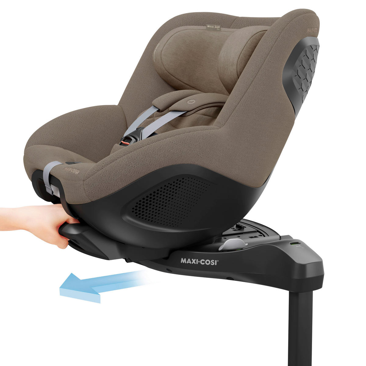 REBOARDER-KINDERSITZ Mica 360 Pro  - Schwarz/Braun, Basics, Kunststoff/Textil (44.2/67/74.5cm) - Maxi-Cosi