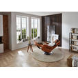 RELAXSESSEL in Leder Braun  - Edelstahlfarben/Braun, Design, Leder/Metall (78/112/85cm) - Cantus