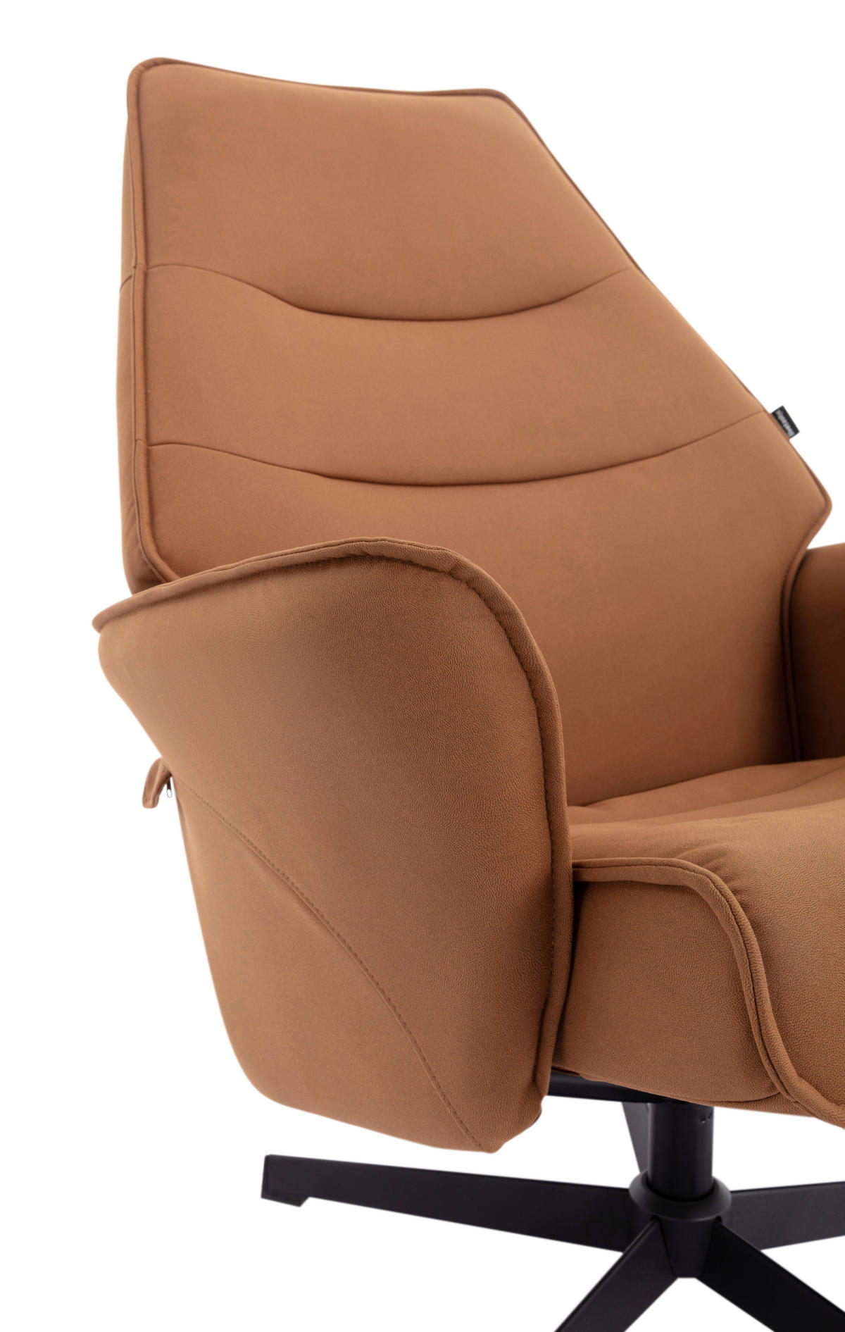 RELAXSESSELSET Mikrofaser    - Currygelb/Schwarz, Design, Textil/Metall (77/109/86cm) - Livetastic