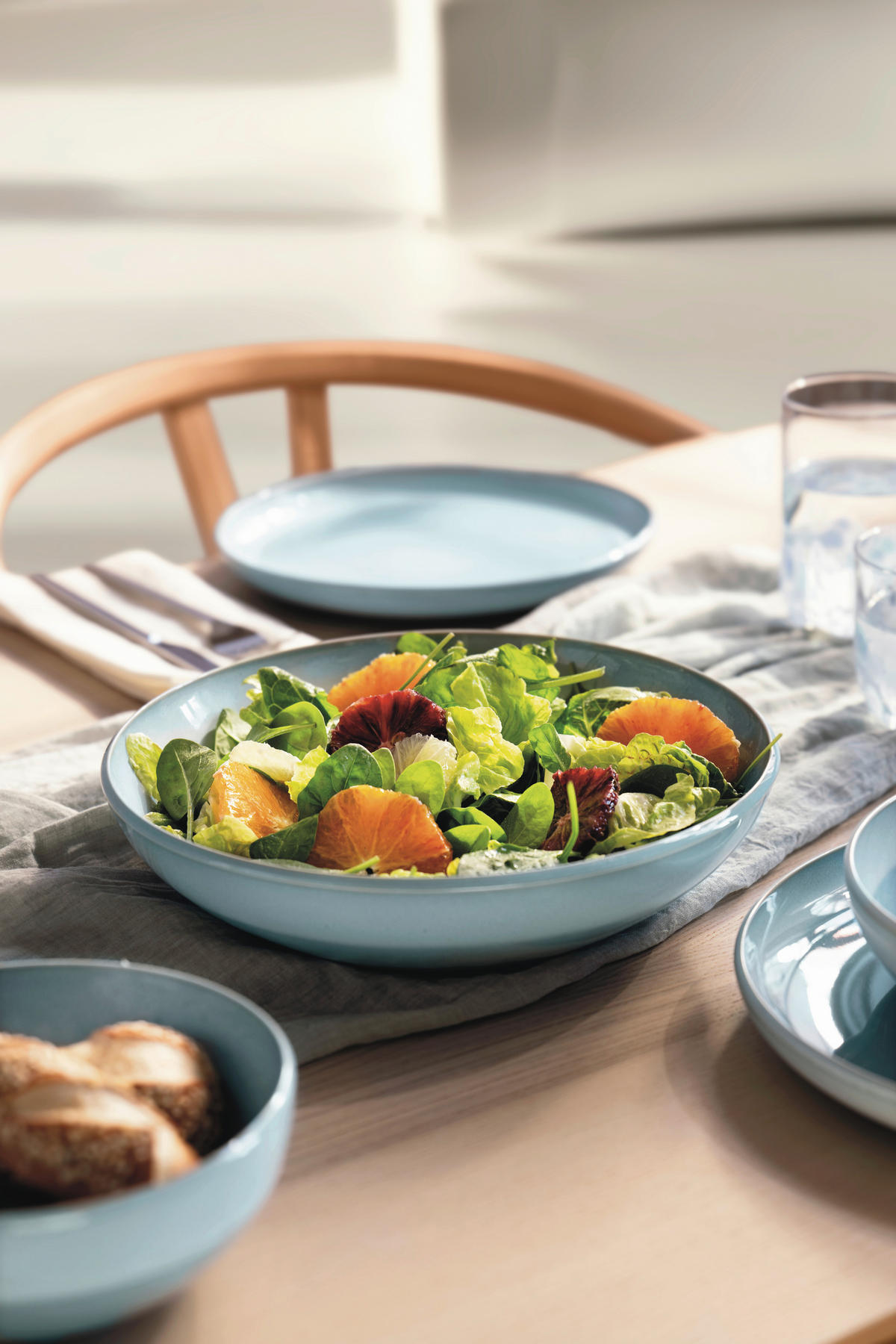 SCHALE Perlemor Aqua Schale   - Hellblau, Basics, Keramik (1,2l) - Villeroy & Boch